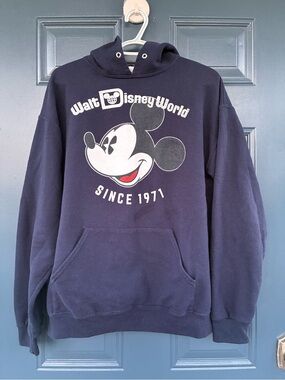 Disney Navy Mickey Mouse 'Walt Disney World Since 1971' Hoodie - Unisex; Vintage